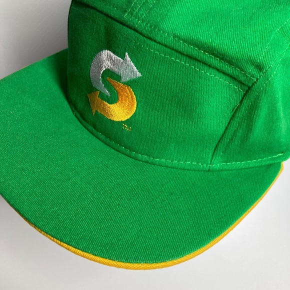 Subway Restaurant Cap Hat Green Yellow Logo‎ SnapBack Employee Sandwich Worker - Picture 6 of 16